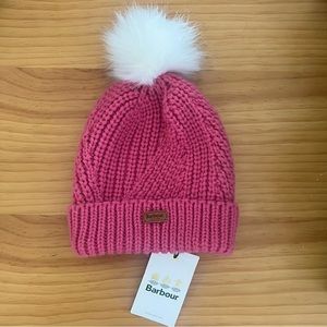 Barbie Pink Barbour Winter Pom Hat